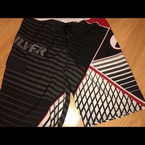 Quicksilver swim trunks board shorts men 36 EUC